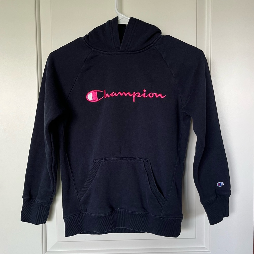 Girl’s Champion Navy Blue Hoodie